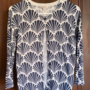 Summery Shell Print Cardigan